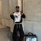 Black Rodeo - Cropped Tee Dirty “White”