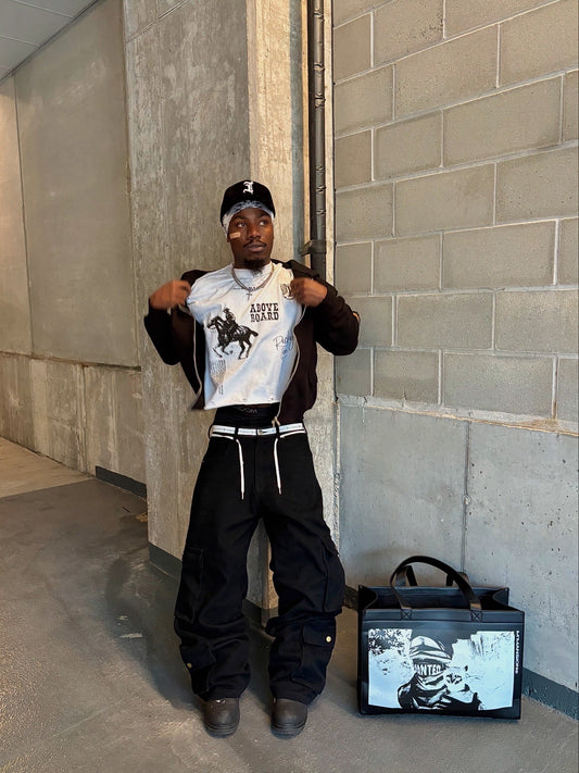Black Rodeo - Cropped Tee Dirty “White”